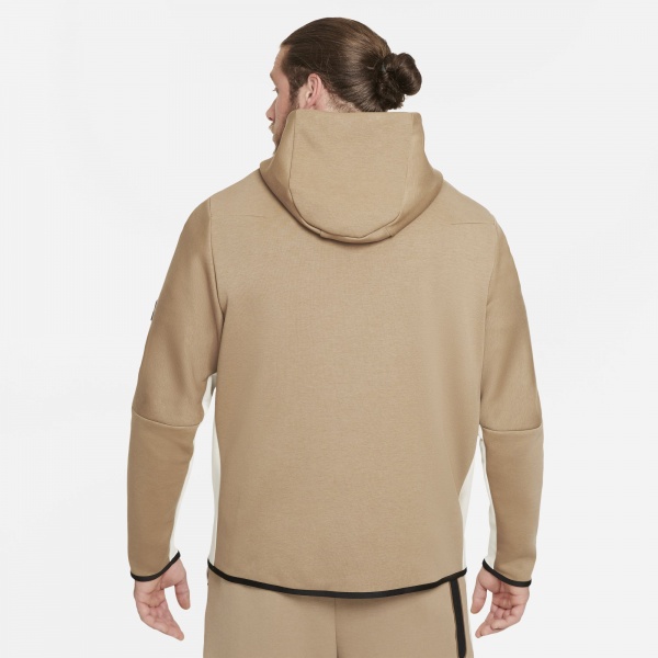 Джемпер Nike M NSW TCH FLC HOODIE FZ WR CU4489-208 р. 2XL бежевый
