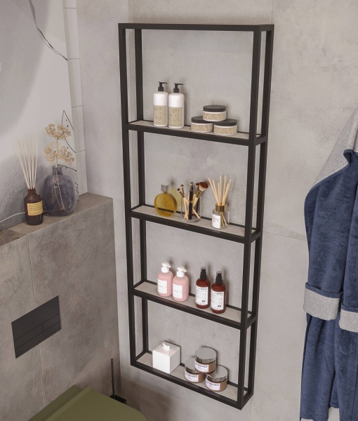 Стеллаж Altstahl Dores 4 12х57х150 см черный