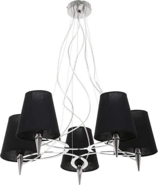 Люстра ALFA Moab 5x40 Вт E14 хром/серый 22635 