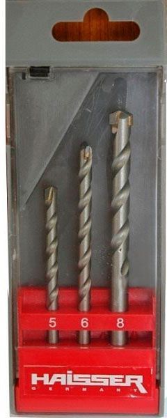 Набор сверл по каменю Haisser 5,6,8 мм 5,6,8 мм мм 3 шт.