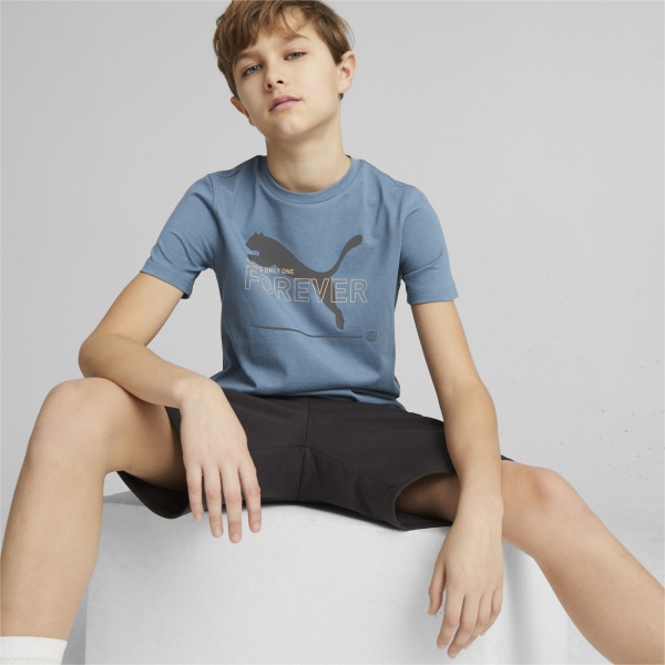 Футболка Puma ESS BETTER GRAPHIC TEE KIDS 67365817 р.176 синий