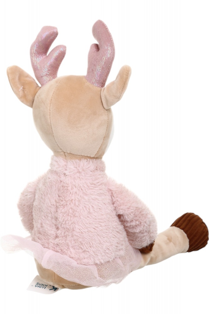 М'яка іграшка Luna Kids Різдв'яна Олень 25 см рожевий DT210699