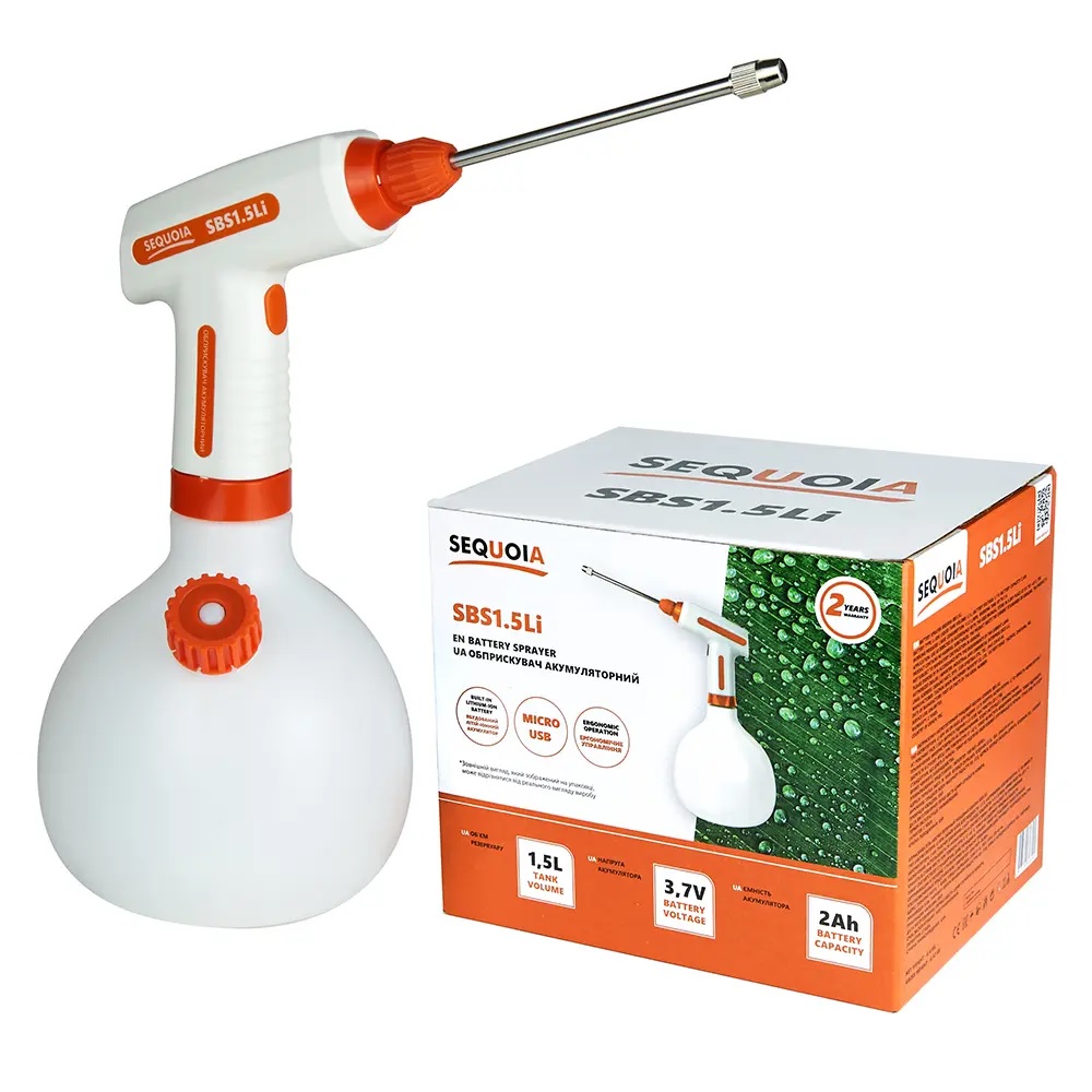 Опрыскиватель SEQUOIA SBS1.5Li, 3.7В, 2А/год 1,5 л