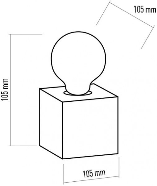 Настольная лампа декоративная TK Lighting Pop 1TS 1x60 Вт E27 белый 