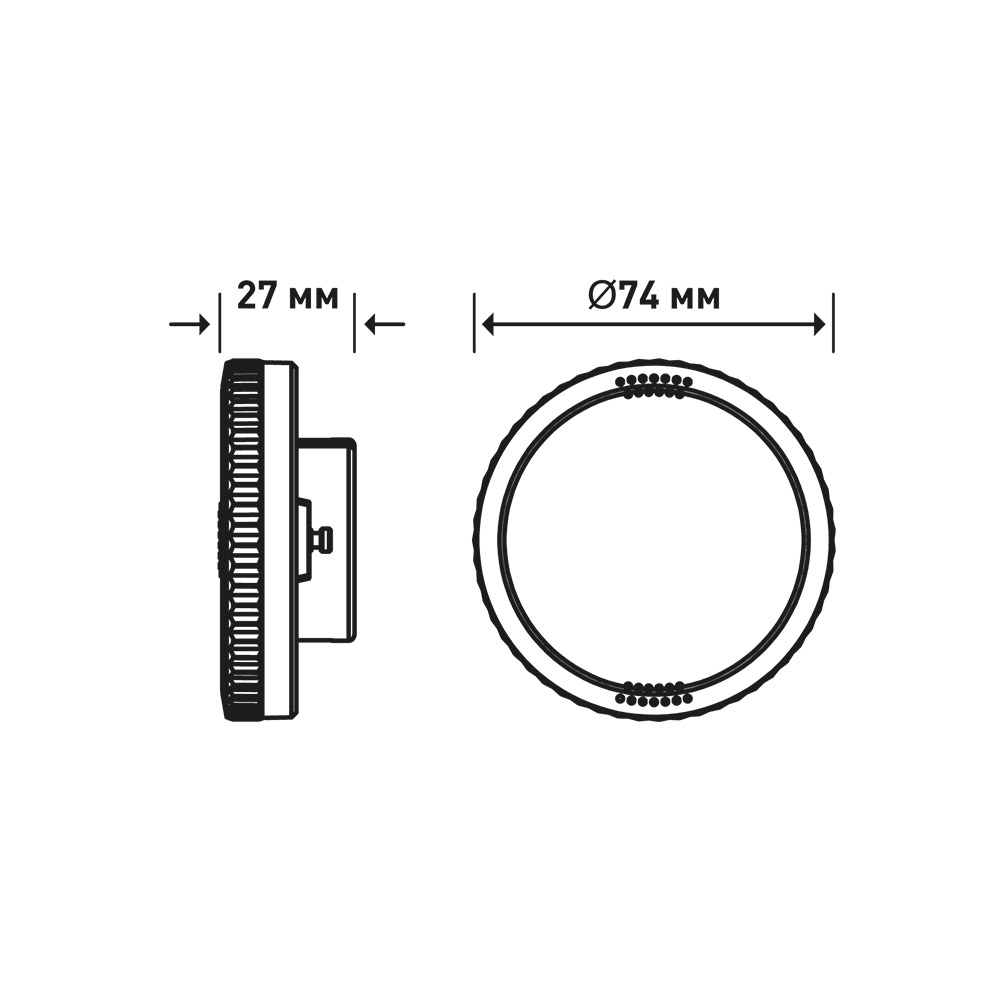 Лампа світлодіодна Maxus 7 Вт GX53 220 В 3000 К 1-GX53-7W-3K