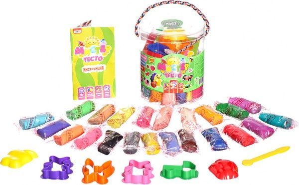 Набір тіста для ліплення Strateg Містер тісто 22 кольори 71109