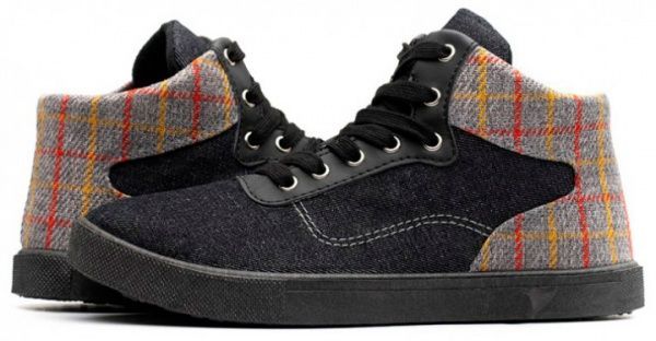 Кеды Олдком London р.40 черныйсерый 