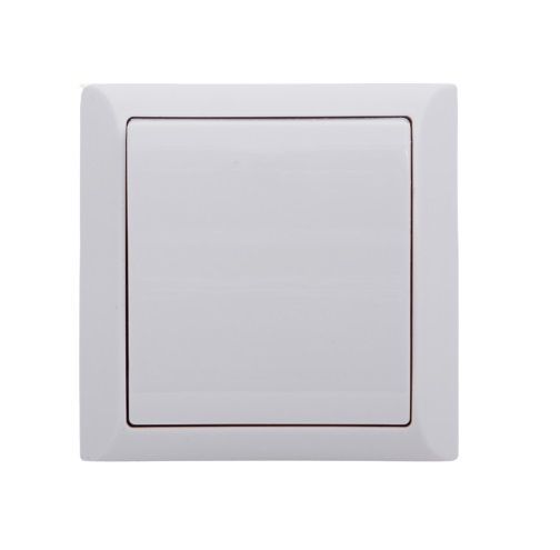 Вимикач одноклавішний UP! (Underprice) без підсвітки 10 А 220В білий 2201 WHITE