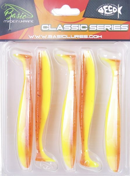 Приманка рыболовная Basic Lures White Bait 4,0 100 мм 5 шт. 982 силиконовая