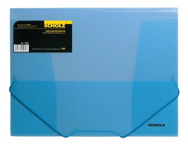 Папка на резинці А4 550 мкн колір в асортименті 10507 SCHOLZ