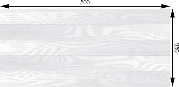 Плитка InterCerama BATIK сіра світла 83 071 23x50 