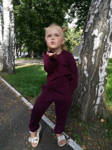 Спортивний костюм Lucky tots р.98 бордовий 1831.4 