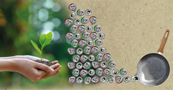 Сковорода з кришкою глибока Ecopan Domo 28 см H-49PA28 Ballarini