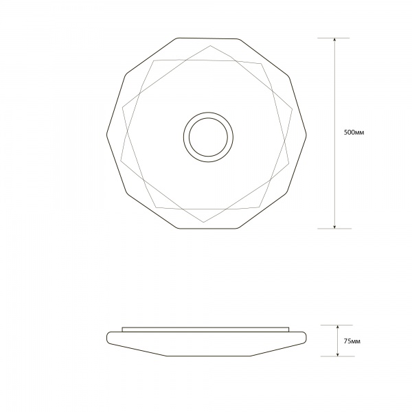 Светильник потолочный Светкомплект Ardiente 68 Вт белый 2800-6000 К MF-L 68 