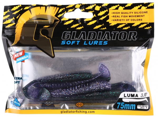 Силікон Gladiator 1169 75 мм 7 шт. LUMA - 3 #1