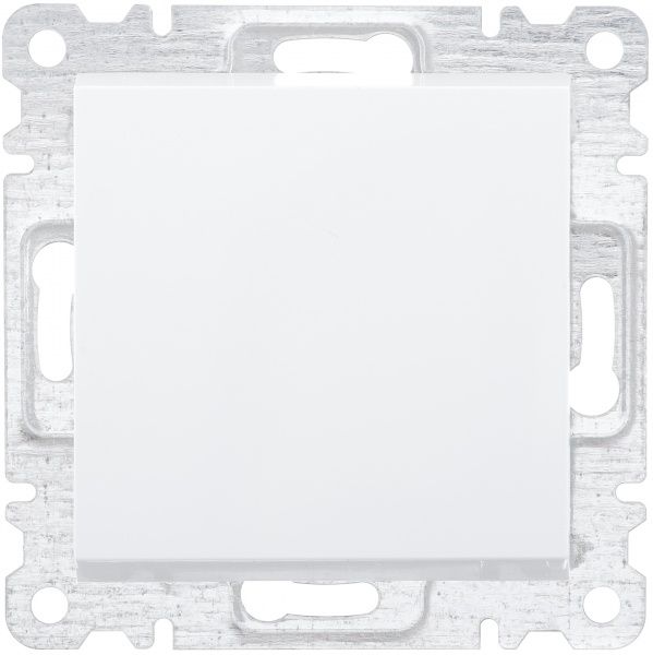 Вимикач одноклавішний Makel Karea без підсвітки 10 А 220В білий