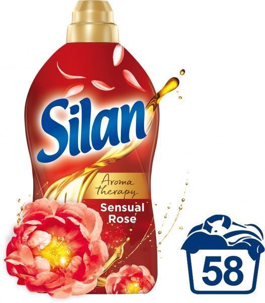 Кондиціонер для білизни Silan Ароматерапія Чуттєва троянда 1,45 л