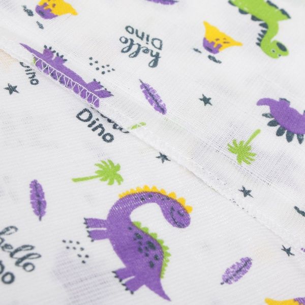 Пеленка Украина Hello Dino 70x70 см белый с принтом 