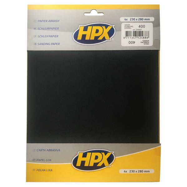 Наждачний папір P400 для вологого шліфування 4 шт. 235933