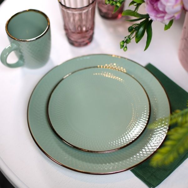 Тарелка подставная Rombique Menthol 27 см Bella Vita