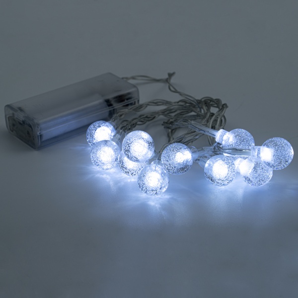 Декоративная гирлянда Altalusse (INL-2707B-10 Cold) встроенный светодиод (LED) 10 ламп 1,5 м 