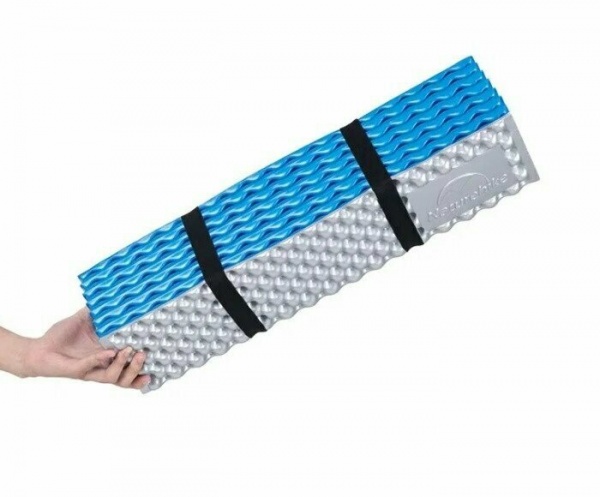 Коврик туристический Naturehike складной IXPE Thickened NH20FCD07, алюминиевая пленка, 25 мм, желтый