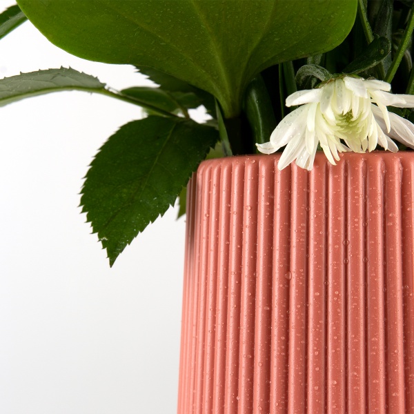 Ваза пластикова MVM DH-FLOWERS-05 CORAL 23 см 