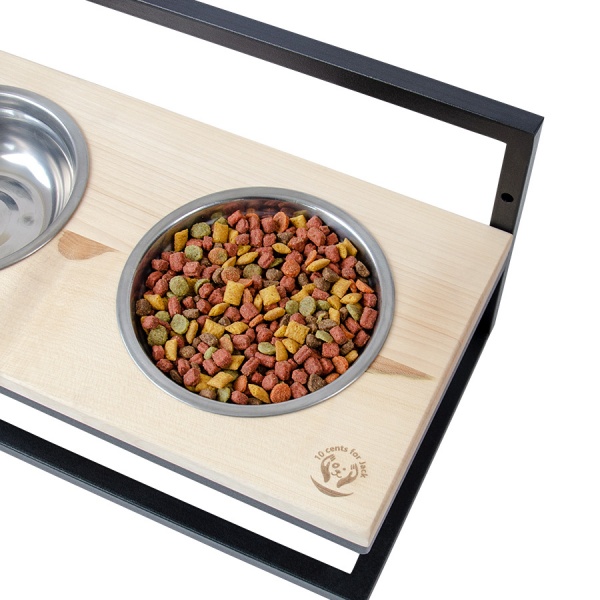 Миска подвійна 10 центів для Джека №5 S/M/L 2х600 мл чорний