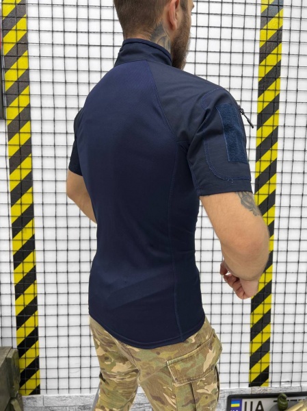 Рубашка LOGOS Убакс тактическая с коротким рукавом р.3XL 37 синий
