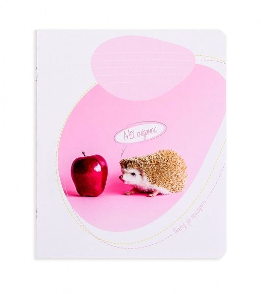 Комплект тетрадей Приключения ежика 12 листов в клетку 25 шт. Поділля