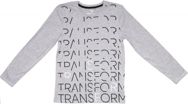 Футболка для мальчиков LINCOLN&SHARKS 2H3903 р.140 серый меланж