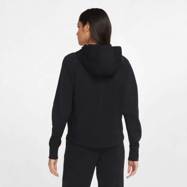 Джемпер Nike W NSW TCH FLC WR HOODIE FZ CW4298-010 р. XS чорний