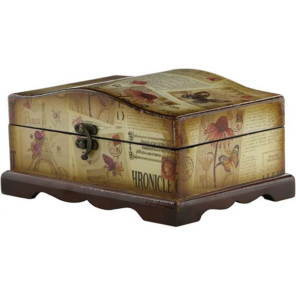 Сундук для украшений Коллаж 23x16.2x12 см