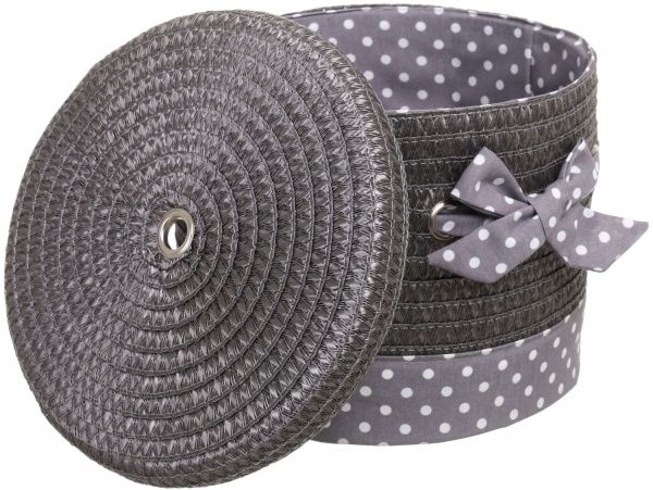 Кошик плетений з текстилем Tony Bridge Basket 30x29x24 см DSA16-6CD-3 