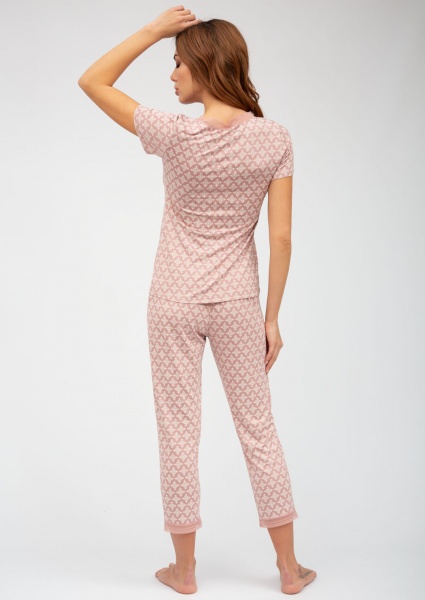 Пижама женская Venera 1181/60215 р. 48 розовый с рисунком