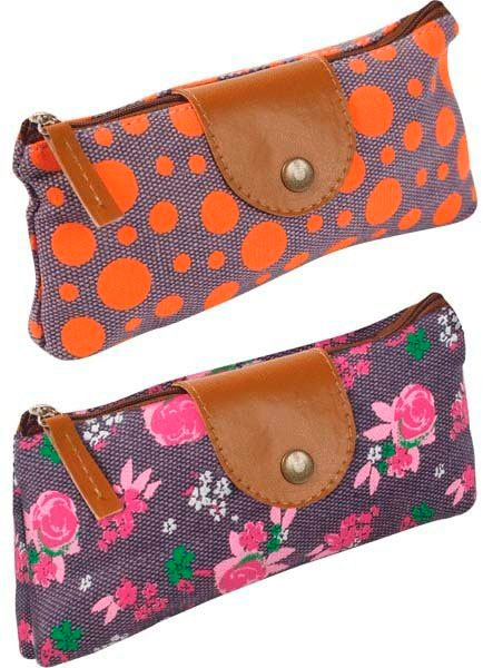 Пенал текстильный треугольный с рисунком ZiBi в ассортименте