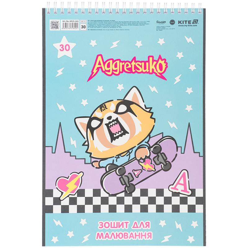 Альбом для рисования Aggretsuko 30 лист. AR25-243 KITE