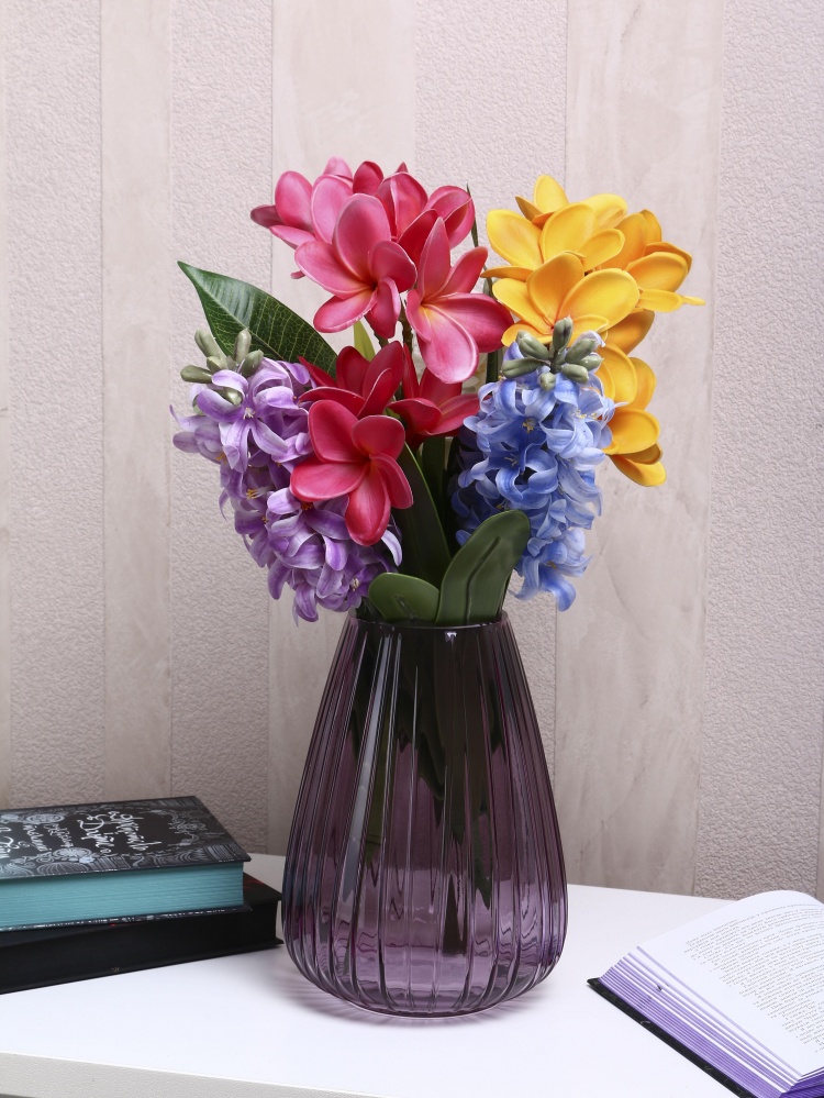 Ваза скляна Sensio Drops 22,5 см фіолетова JY-913DFX01C