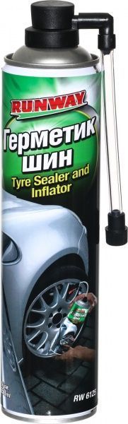 Герметик RunWay аварийный для шин RW6125 прозрачный 450 мл