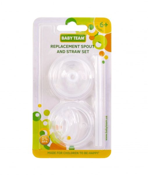 Набор Baby Team для поильника (спаут и трубочка) 5055