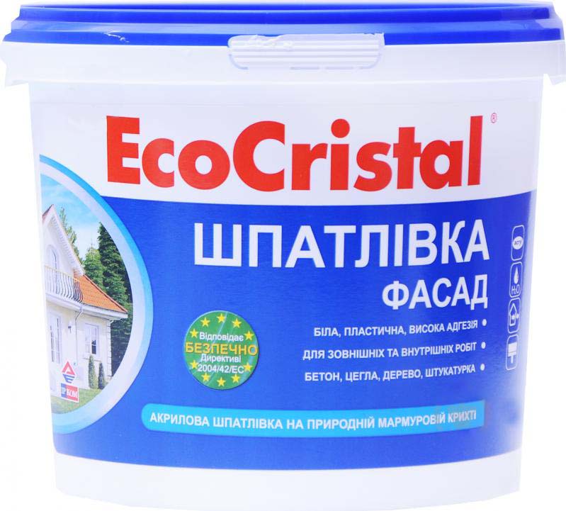 Шпаклевка EcoCristal на природной мраморной крошке 1,5 кг