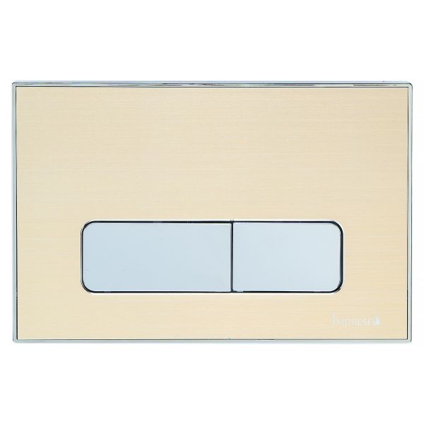 Панель змиву Imprese i7113AG пластикова, вставка з алюмінію, золото сатин