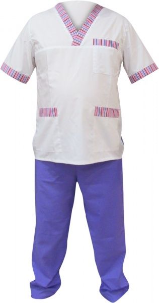 Костюм хірургічний Торнадо Панацея р. XXL 56-58 зріст 5-6 34123-10-8ж-56-5 фіолетовий