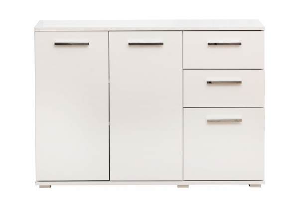 Комод Embawood 3д2ш Christian 1200x850x352 мм белый/белый 