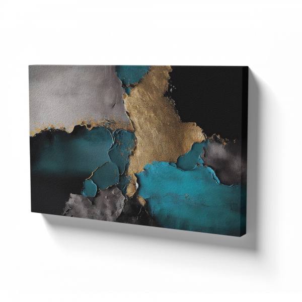 Картина на холсте Абстракция с золотом 80x110 см WS Holst 2180420238 