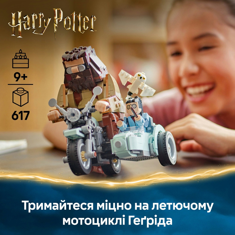 Конструктор LEGO Harry Potter Поездка Хагрида и Гарри на мотоцикле 76443