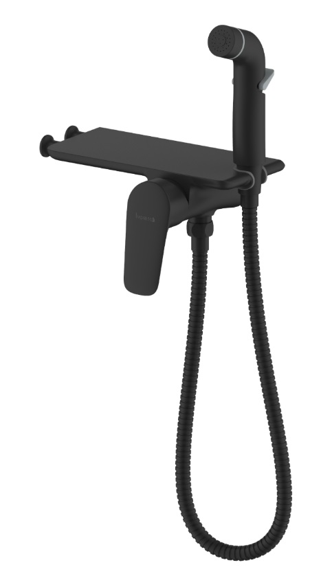 Гигиенический душ Imprese PERLA скрытого монтажа, черный матовый