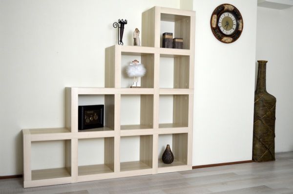 Стелаж двосторонній Кубус Стійка 4х4 1410x1410x290 мм дуб сонома 