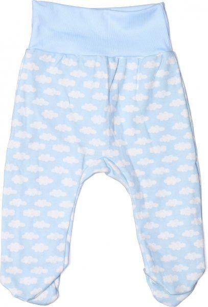 Ползунки Bambinelli Тучки р.68 белый с голубым 