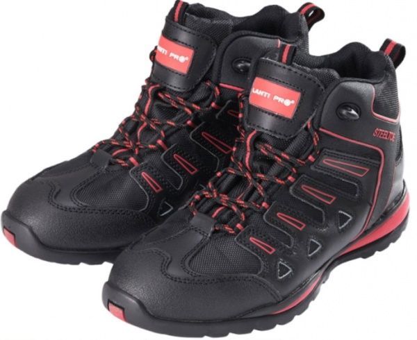 Черевики робочі Lahti Pro комбіновані р.42 L3010742 чорний із червоним